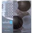 Splash Bath Black Molecular Vinyl Shower Curtain 70 x 72