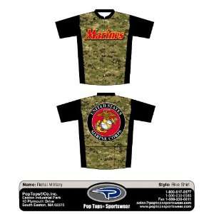  Mens US Marines Traditional Style Large Cycling Jersey 