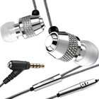 MODA Vibe Duo Earbud Headset (Chrome, iPhone Compatible)