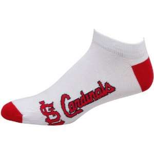    St. Louis Cardinals White Team Logo Ankle Socks