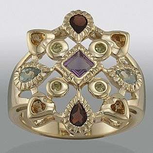 Multi Gemstone Cluster Ring  Jewelry Gemstones Rings 