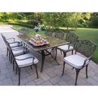   Living Stone Art Mississippi Nine Piece Dining Set with Cushions