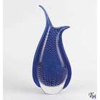 Badash Blue Art Glass Vase 12