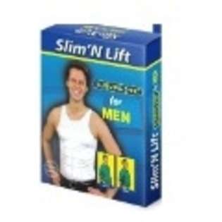 Slim N Lift TShirt for Men Mens Slimming Body Shaper T Shirt, Black 