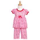 Laura Dare Toddler Girls Pink Heart Pants Baby Doll Pajama Set 2T