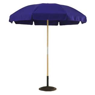 East Coast Umbrella Wood Beach Pop up Umbrella with Fiberglass Ribs 