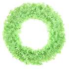 VCO 36 Pre Lit Chartreuse Wide Cut Tinsel Artificial Christmas Wreath 