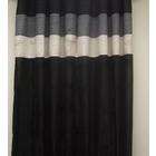   Bedding Rgt/vannie Black/Ivory Grommet Window Curtain Panel 57x84