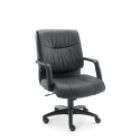 Alera Stratus Series Leather Mid Back Swivel/Tilt Chair