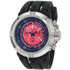   Invicta Mens 0842 Force Chronograph Red Dial Black Polyurethane Watch