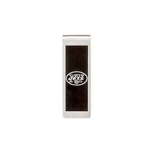 Stainless Steel New York Jets Team Name and Logo Money Clip   57.50MM 