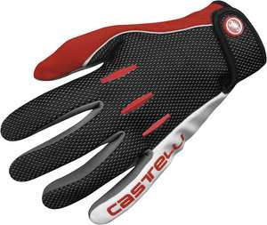CASTELLI CW 5.0 WINTER CYCLING GLOVES White/Red XL  