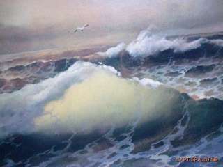 Eugene Garin.Original Oil Painting Seascape.Waves.Large  