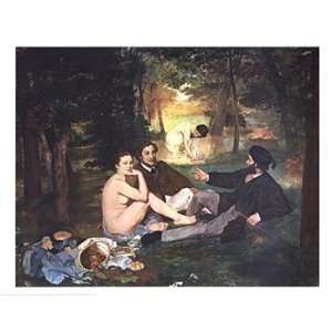  Luncheon on the Grass   Poster by Edouard Manet (28x22 
