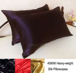 pcs 40M/M Heavy Weight Silk Pillowcases ON SALE！  