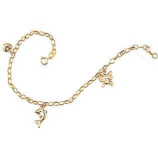   /Butterfly/Dolphin Charm Bracelet  Jewelry Gold Jewelry Bracelets