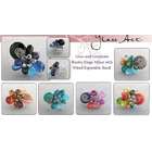 Quality Best Quality  Glass Cluster Stone Ring 6 Styles Set of 6