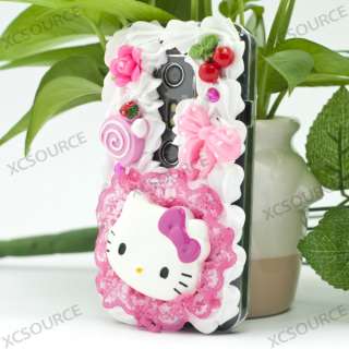 Lovely Hello Kitty 3D Deco Bling Case for HTC EVO 3D PC79  