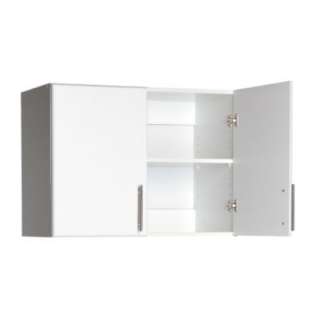 Elite White 32in. Topper & Wall Cabinet with 2 Doors