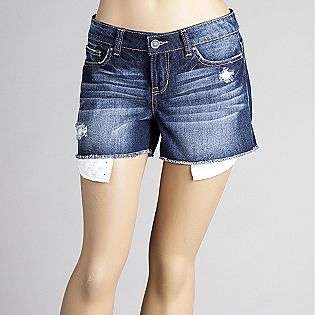 Womens Extra Short Distressed Denim Shorts  Inked & Faded Clothing 