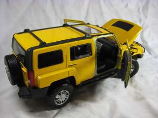 Hummer H3 yellow Cararama Diecast Car Model 1/24 124  