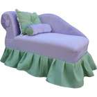 Fantasy Furniture Kids Princess Chaise in Lavender / Green