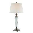 Lite Source Willow Eight Light Table Lamp in Chrome with Clear Glass