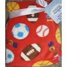 NOJO Making Miracles Sports Theme Baby Blanket color Red