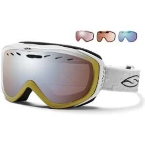  Smith Transit Regulator Series Ski Goggles   White/Gold 