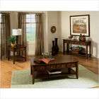   Furniture Hialeah Court Coffee Table Set in Warm Cherry (3 Pieces