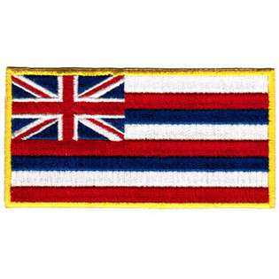 HAWAII STATE FLAG  Iron On Patch Clothing Mens Accessories 
