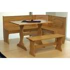 Linon Home Decor Products Solid Pine Nook Dining Table Set   Chelsea 