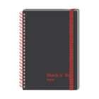 Black n Red Casebound Notebook, Ruled, 96 Sheets