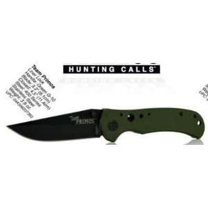 Schrade Primos Linerlock Folder Knife with Black Clip Point Blade and 