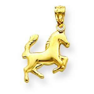  14k Trotting Horse Pendant Shop4Silver Jewelry