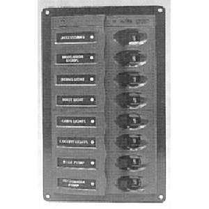   Way Contour Pre Wired Vertical Switch Panel with Circuit Breakers