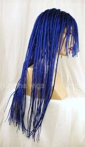 Dark Blue Extra Long Dreads/Dreds Goth/Punk Cosplay wig/wigs  