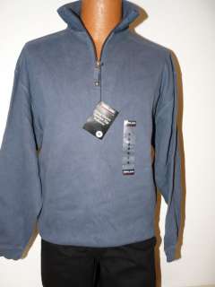 NEW MEN KIRKLAND SIGNATURE Long Sleeve Qtr Zip Pullover  
