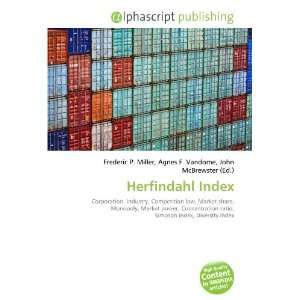  Herfindahl Index (9786132714930) Books