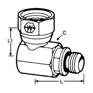  Weatherhead 9/16 18npt   3/8 18nps Ml Thrd fml Pipe 90d 