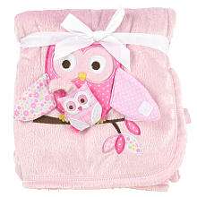 Babies R Us Valboa Blanket   Pink Owl   Babies R Us   Babies R Us