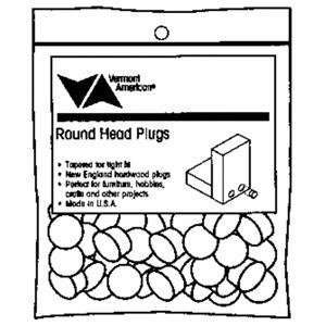  Vermont American 17126 Round Head Screw Hole Tapered Plugs 