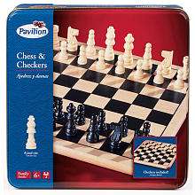 Pavilion Chess & Checkers Board Game Set in a Tin   Toys R Us   Toys 