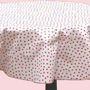  Polka Dot Oilcloth Table Cloth (68 in. Round)