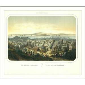 Historic San Francisco, California, c. 1846 (M) Panoramic Map Poster 