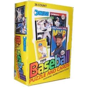   Baseball Mlb Puzzle and Cards Box 36 Packs Unopened 