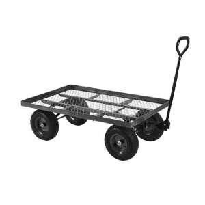   Deluxe Hammer Gray Flatbed Garden Utility Cart