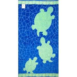  Luxury Set of two (2) Piece Oversized Beach Towels  Turtle 