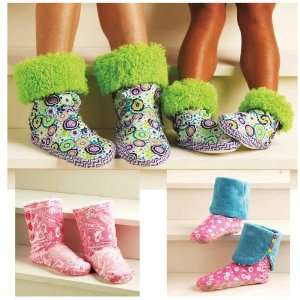   Sew Adults & Childrens Snuggly Slippers (3926) Pattern By The Each