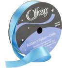 Offray Single Face Satin Ribbon Turquoise